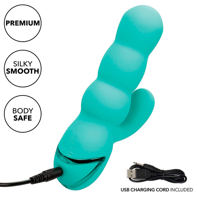 CALEXOTICS - DEL MAR DIVA VIBRATOR RABBIR AQUA GREEN BY CALIFORNIA DREAMING - My naughty haven #