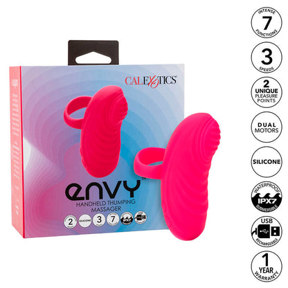 CALEXOTICS - ENVY HANDHELD ROLLING BALL MASSAGER 7 VIBRATIONS PINK - My naughty haven #