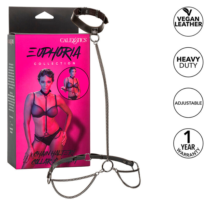 CALEXOTICS - EUPHORIA CHAIN HALTER COLLAR & LEASH - My naughty haven #