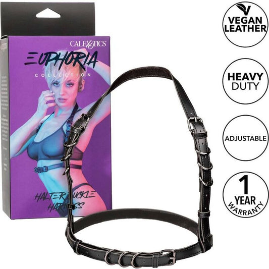 CALEXOTICS - EUPHORIA HALTER BUCKLE HARNESS BLACK - My naughty haven #