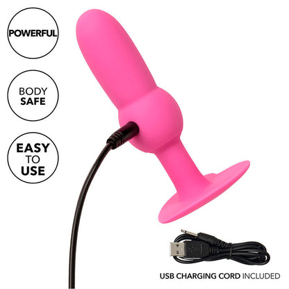 CALEXOTICS - FIRST TIME ANAL PLUG BEADED PROBE 10 VIBRATIONS PINK - My naughty haven #