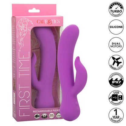 CALEXOTICS - FIRST TIME VIBRATOR PLEASER RECHARGEABLE PURPLE - My naughty haven #