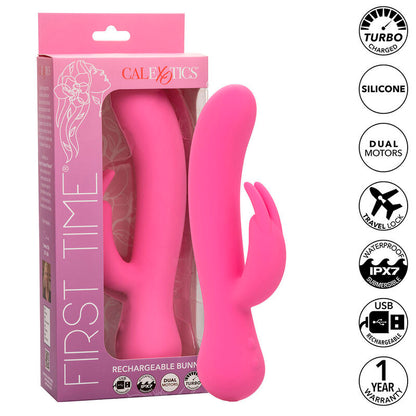 CALEXOTICS - FIRST TIME VIBRATOR RABBIT RECHARGEABLE PINK - My naughty haven #