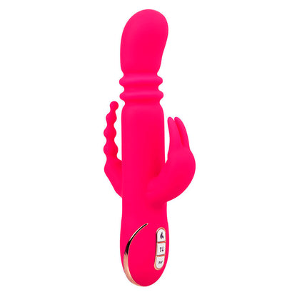 CALEXOTICS - JACK FANTASY TRIPLE HEATED VIBRATOR RABBIT PINK - My naughty haven #