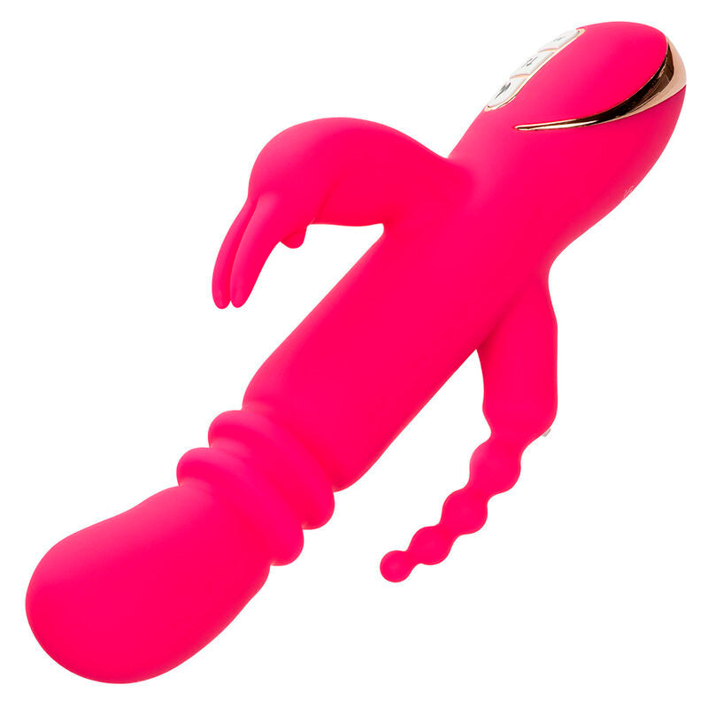 CALEXOTICS - JACK FANTASY TRIPLE HEATED VIBRATOR RABBIT PINK - My naughty haven #