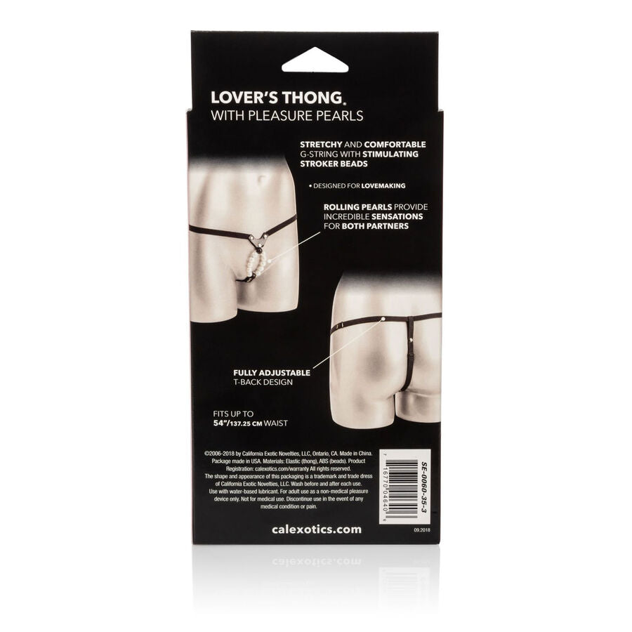 CALEXOTICS - LOVERS THONG W. PLEASURE PEARLS - My naughty haven #