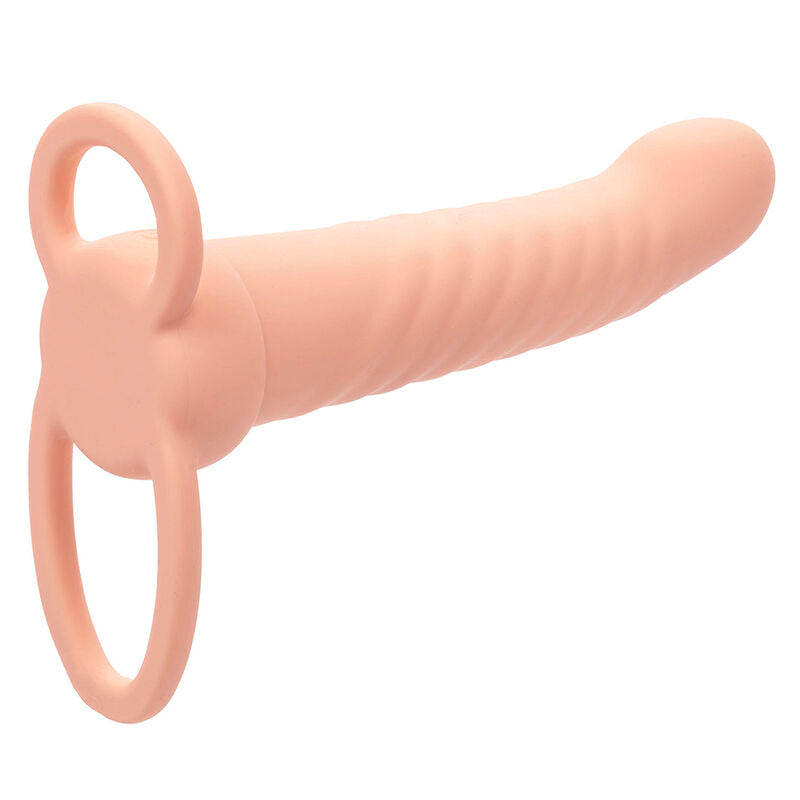 CALEXOTICS - MAXX RIBBED DUAL PENETRATOR 10 VIBRATIONS FLESH - My naughty haven #