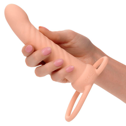 CALEXOTICS - MAXX RIBBED DUAL PENETRATOR 10 VIBRATIONS FLESH - My naughty haven #