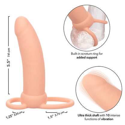 CALEXOTICS - MAXX THICK DUAL PENETRATOR 10 VIBRATIONS FLESH - My naughty haven #