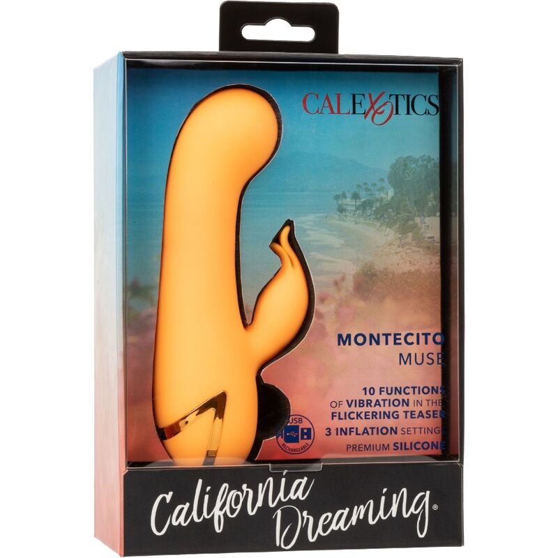 CALEXOTICS - ВИБРАТОР MONTECITO MUSE RABBIT ORANGE ОТ CALIFORNIA DREAMING