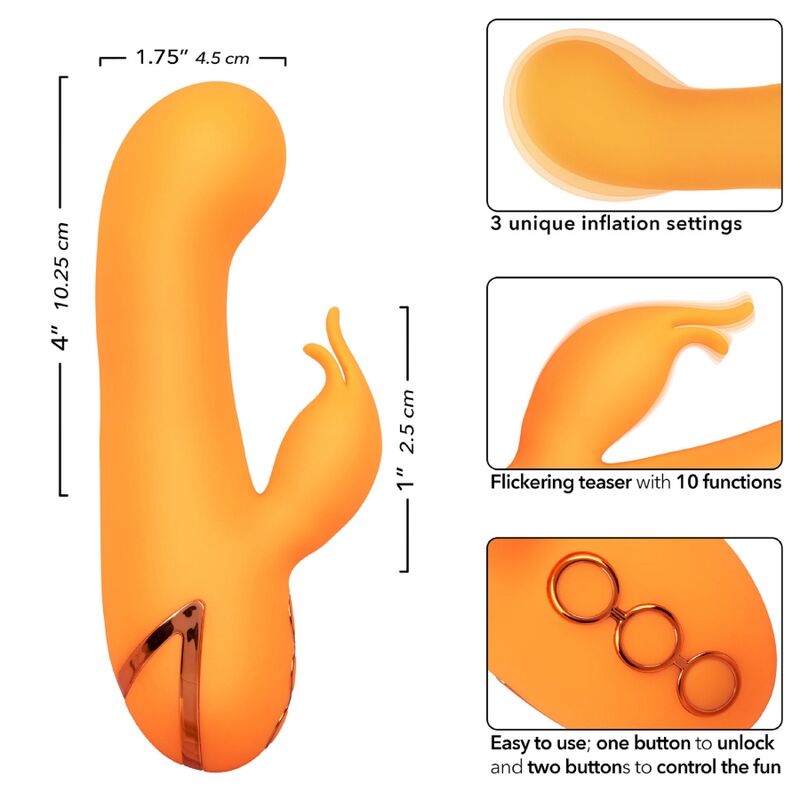 CALEXOTICS - MONTECITO MUSE VIBRATOR RABBIT ORANGE BY CALIFORNIA DREAMING - My naughty haven #