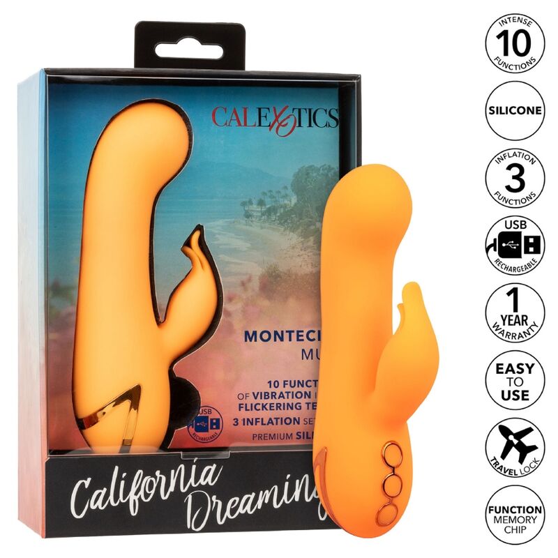 CALEXOTICS - MONTECITO MUSE VIBRATOR RABBIT ORANGE BY CALIFORNIA DREAMING - My naughty haven #