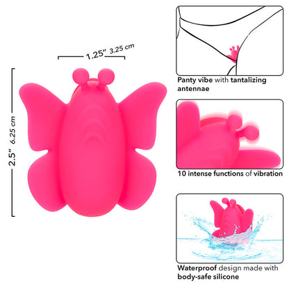 CALEXOTICS - NEON VIBES THE FLUTTER VIBE STIMULATOR 10 VIBRATIONS PINK - My naughty haven #