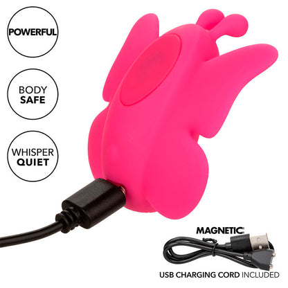 CALEXOTICS - NEON VIBES THE FLUTTER VIBE STIMULATOR 10 VIBRATIONS PINK - My naughty haven #