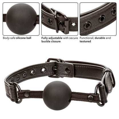 CALEXOTICS - NOCTURNAL BALL GAG SILICONE BLACK - My naughty haven #