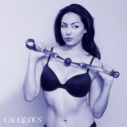 CALEXOTICS - NOCTURNAL BALL GAG SILICONE BLACK - My naughty haven #