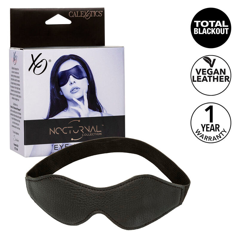CALEXOTICS - NOCTURNAL EYE MASK PVC LEATHER BLACK - My naughty haven #