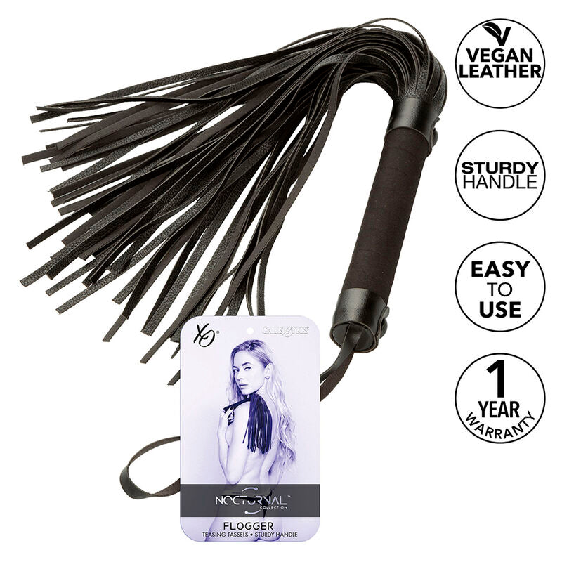CALEXOTICS - NOCTURNAL FLOGGER LEATHER BLACK - My naughty haven #