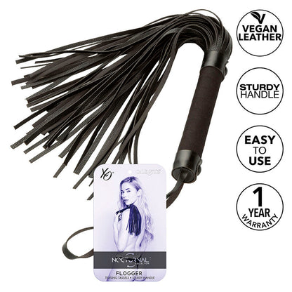 CALEXOTICS - NOCTURNAL FLOGGER LEATHER BLACK - My naughty haven #