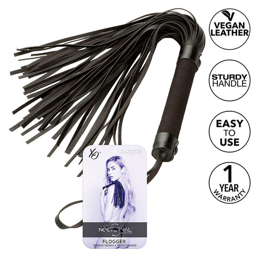 CALEXOTICS - NOCTURNAL FLOGGER LEATHER BLACK - My naughty haven #