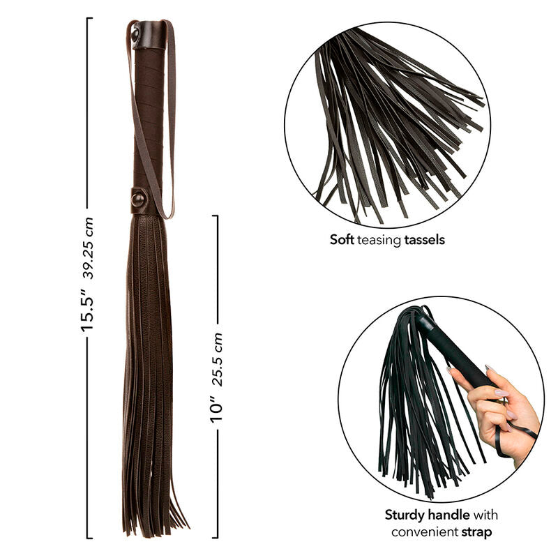 CALEXOTICS - NOCTURNAL FLOGGER LEATHER BLACK - My naughty haven #