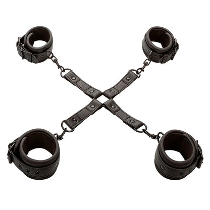 CALEXOTICS - NOCTURNAL HOG TIE CONNECTOR CUERO AJUSTABLE BLACK - My naughty haven #