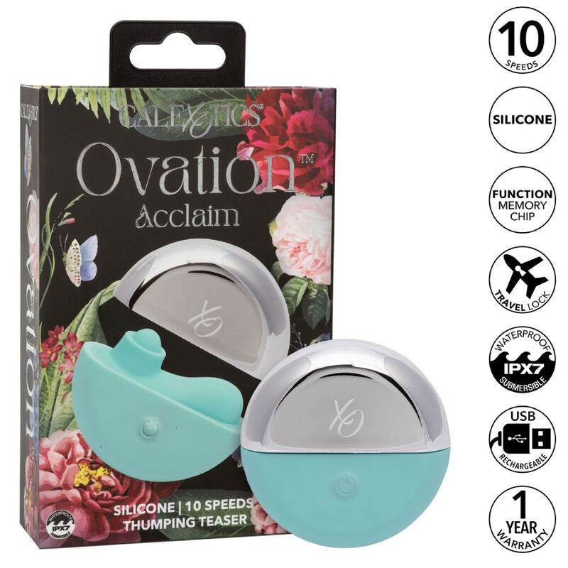 CALEXOTICS - OVATION ACCLAIM STIMULATOR AQUA GREEN - My naughty haven #