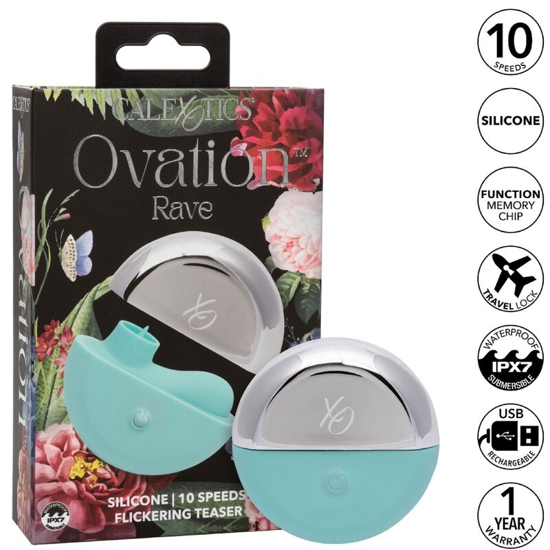 CALEXOTICS - OVATION RAVE STIMULATOR AQUA GREEN - My naughty haven #