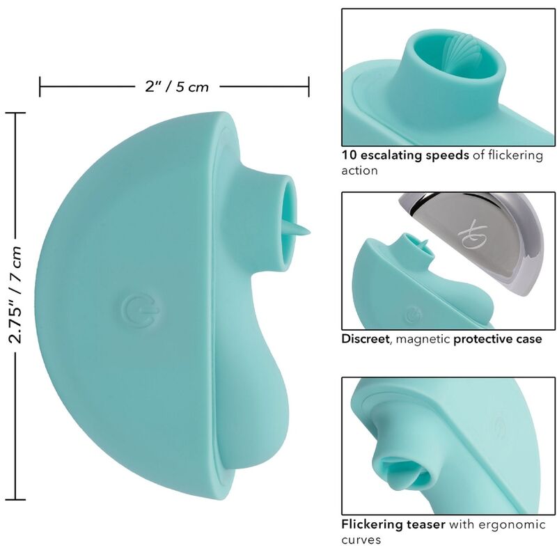 CALEXOTICS - OVATION RAVE STIMULATOR AQUA GREEN - My naughty haven #