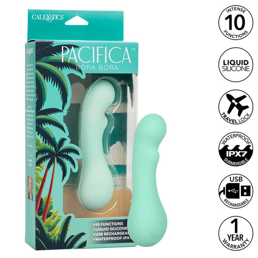 CALEXOTICS - PACIFICA BORA BORA ESTIMULATOR G SPOT 10 VIBRATIONS AQUA - My naughty haven #