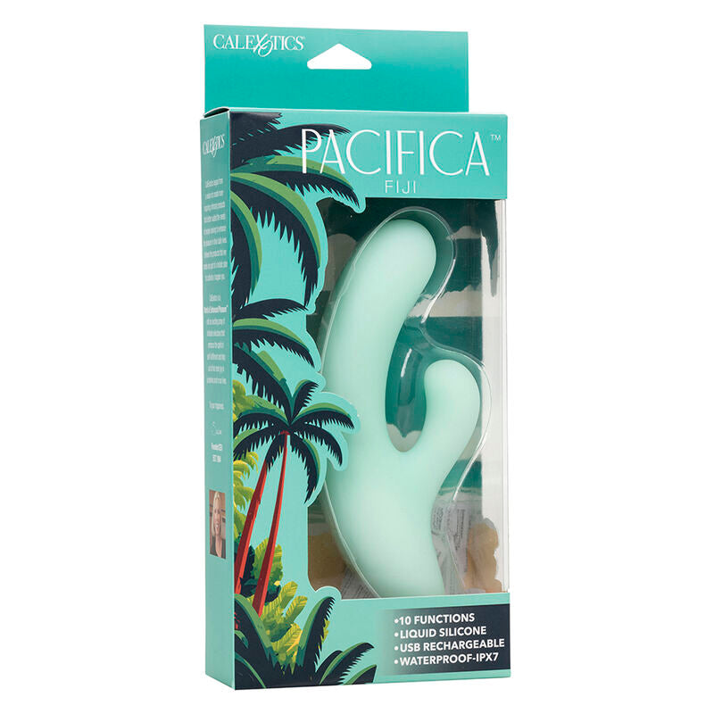 CALEXOTICS - PACIFICA FIJI VIBRATOR & ESTIMULATOR G SPOT 10 VIBRATIONS AQUA - My naughty haven #
