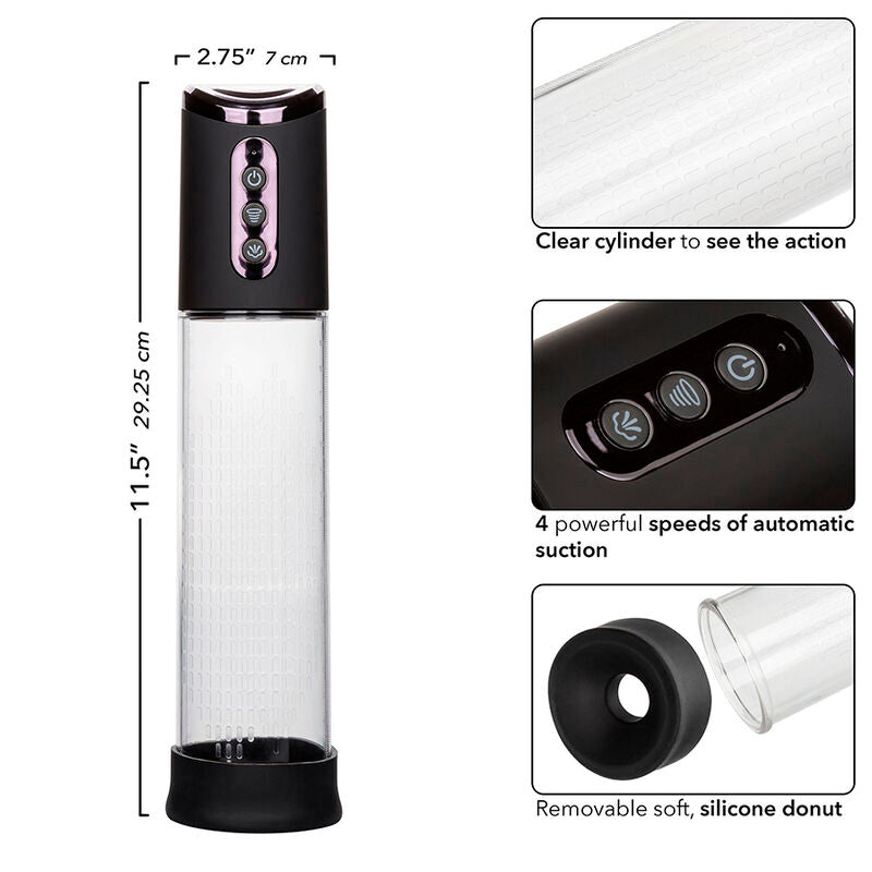 CALEXOTICS - PEAK 4-SPEED SUCTION PUMP BLACK - My naughty haven #