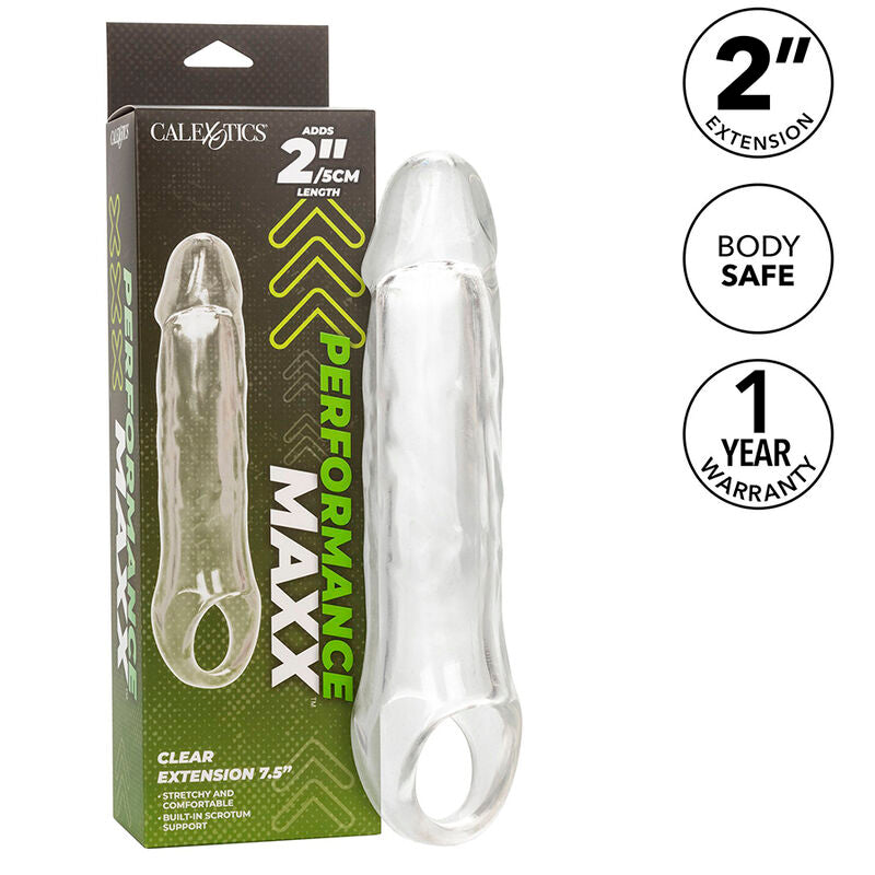 CALEXOTICS - PERFORMANCE MAXX CLEAR EXTENSION 7,5 TRANSPARENT - My naughty haven #