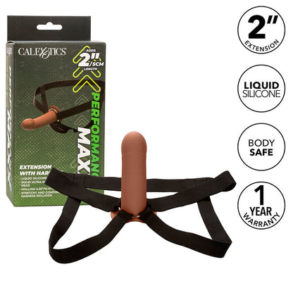 CALEXOTICS - PERFORMANCE MAXX EXTENSION WITH HARNESS BROWN SKIN - My naughty haven #