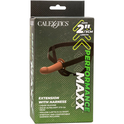 CALEXOTICS - PERFORMANCE MAXX EXTENSION WITH HARNESS BROWN SKIN - My naughty haven #