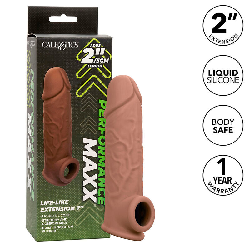 CALEXOTICS - PERFORMANCE MAXX LIFE-LIKE EXTENSION 7 BROWN SKIN - My naughty haven #