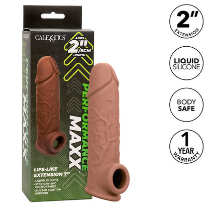 CALEXOTICS - PERFORMANCE MAXX LIFE-LIKE EXTENSION 7 BROWN SKIN - My naughty haven #