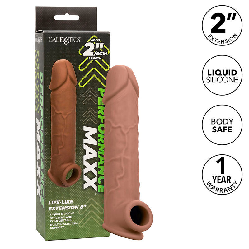 CALEXOTICS - PERFORMANCE MAXX LIFE-LIKE EXTENSION 8 BROWN SKIN - My naughty haven #