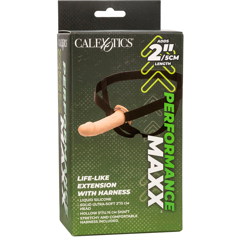 CALEXOTICS - PERFORMANCE MAXX LIFE-LIKE EXTENSION WITH HARNESS LIGHT SKIN - My naughty haven #
