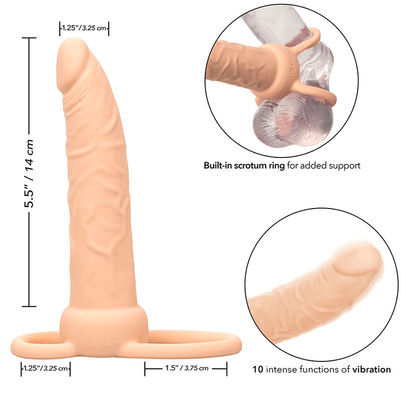 CALEXOTICS - PERFORMANCE MAXX RECHARGABLE DUAL PENETRATOR LIGHT SKIN - My naughty haven #