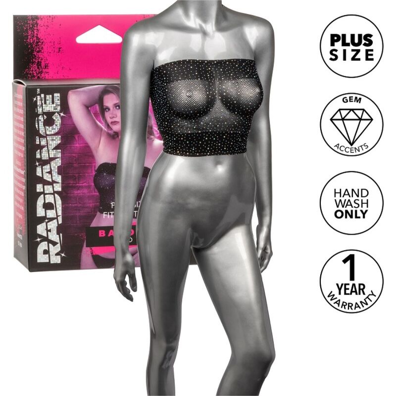 CALEXOTICS - RADIANCE BANDEAU TOP RHINE PLUS SIZE - My naughty haven #