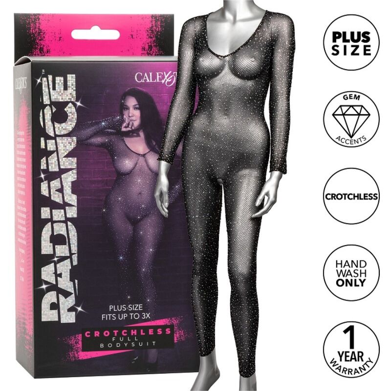 CALEXOTICS - RADIANCE CROTCHLESS FULL BODYSUIT RHINE PLUS SIZE - My naughty haven #