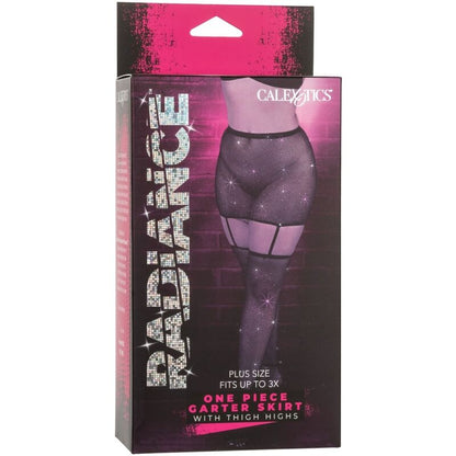 CALEXOTICS - RADIANCE GARTER SKIRT THIGH HIGHS PLUS SIZE - My naughty haven #