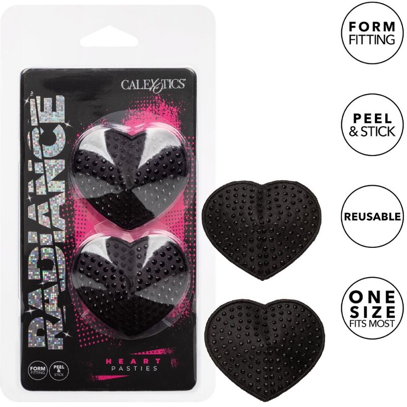CALEXOTICS - RADIANCE HEART-SHAPED JEWEL NIPPLE SHIELDS - My naughty haven #
