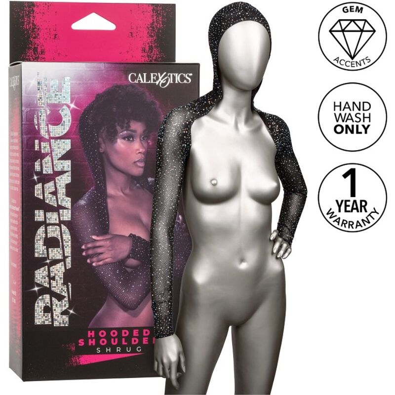 CALEXOTICS - RADIANCE HOODED SHOULDER SHRUG RHINE - My naughty haven #