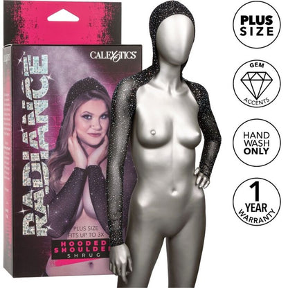 CALEXOTICS - RADIANCE HOODED SHOULDER SHRUG RHINE PLUS SIZE - My naughty haven #