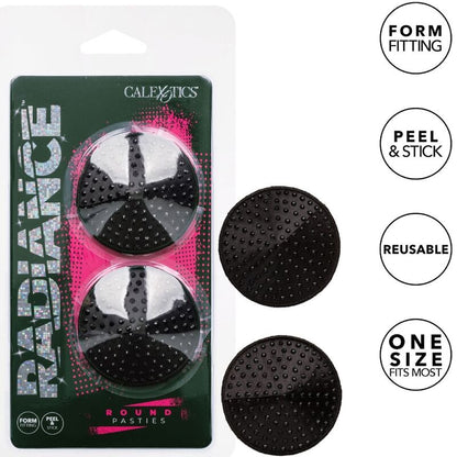 CALEXOTICS - RADIANCE ROUND SHAPE JEWEL NIPPLE COVERS - My naughty haven #