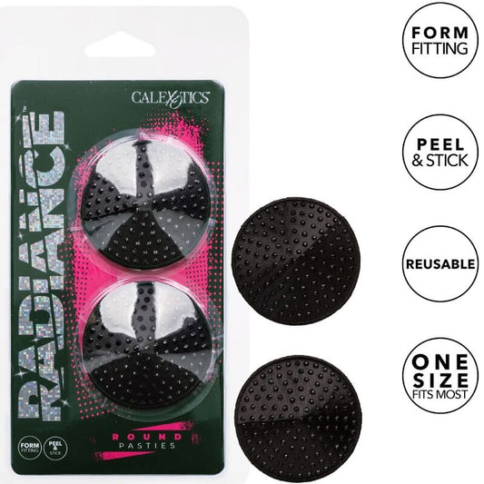 CALEXOTICS - RADIANCE ROUND SHAPE JEWEL NIPPLE COVERS - My naughty haven #