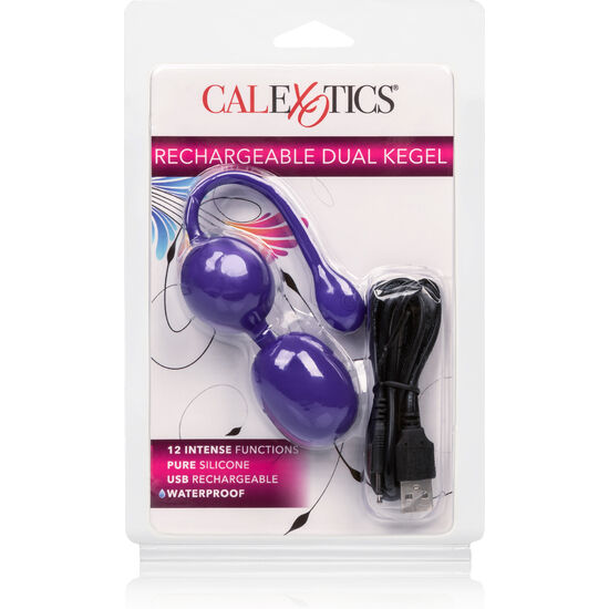 CALEXOTICS - RECHARGEABLE DUAL KEGEL PURPLE - My naughty haven #