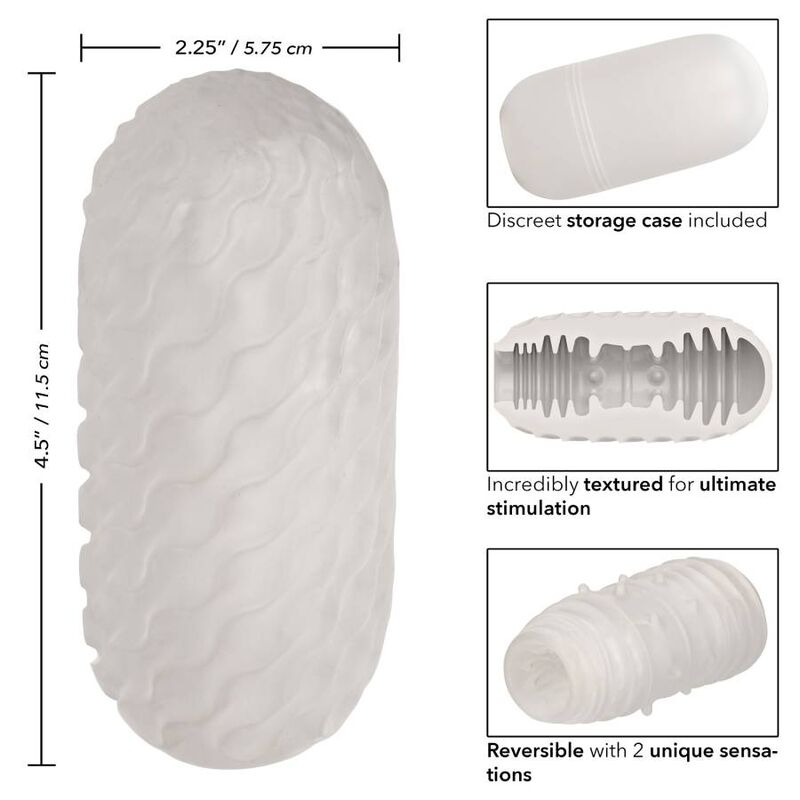 CALEXOTICS - REVERSIBLE RIBBED STROKER - My naughty haven #